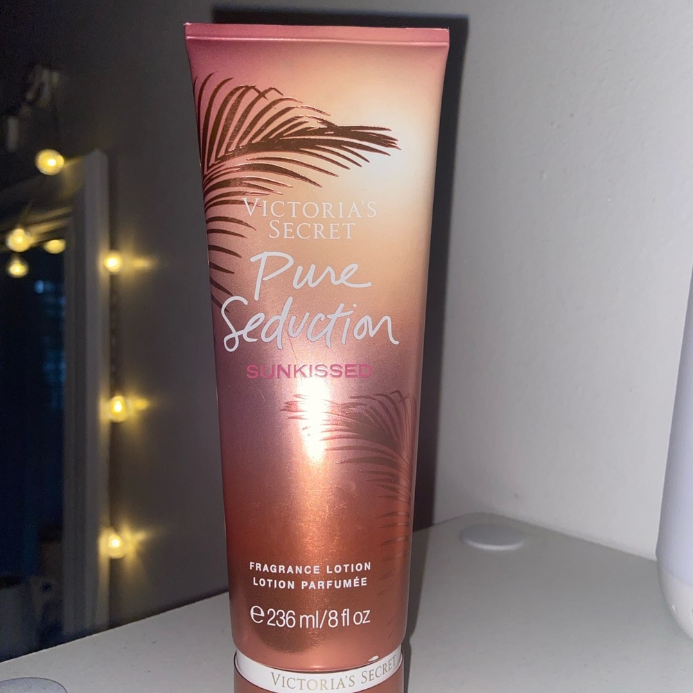 Victoria's Secret Pure Seduction Sunkissed Lotion - Pink and Gold